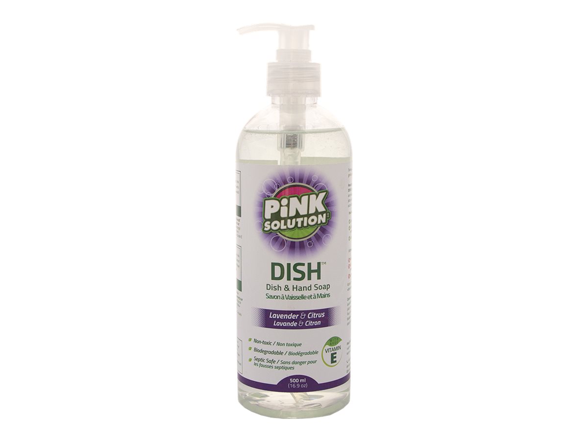 Pink Solution Dish & Hand Soap Lavender & Citrus 500ml London Drugs