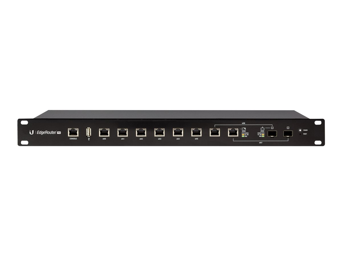 Ubiquiti ERPRO8 EdgeRouter 8Port Router with 2 SFP/RJ45 Ports