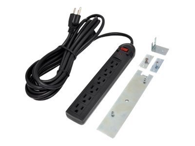 Ergotron Power Strip, 6 Outlet 125Vac 15A