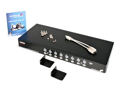 StarTech.com 16 Port 1U RackMount USB PS/2 KVM Switch with OSD