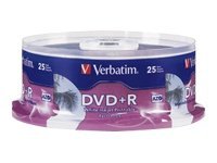 Verbatim 25Pk Dvd+R 4.7Gb 16X Hub Printable Wht Sp