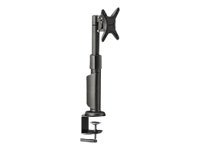 V7 DS1-1E - Kit de montage ( bras de montage pour un écran ) pour Écran LCD ( Système Lever-Verrouiller ) - noir - Taille d'écran : 13 - 26 - Interface de montage : 100 x 100 mm, 75 x 75 mm - support de table
