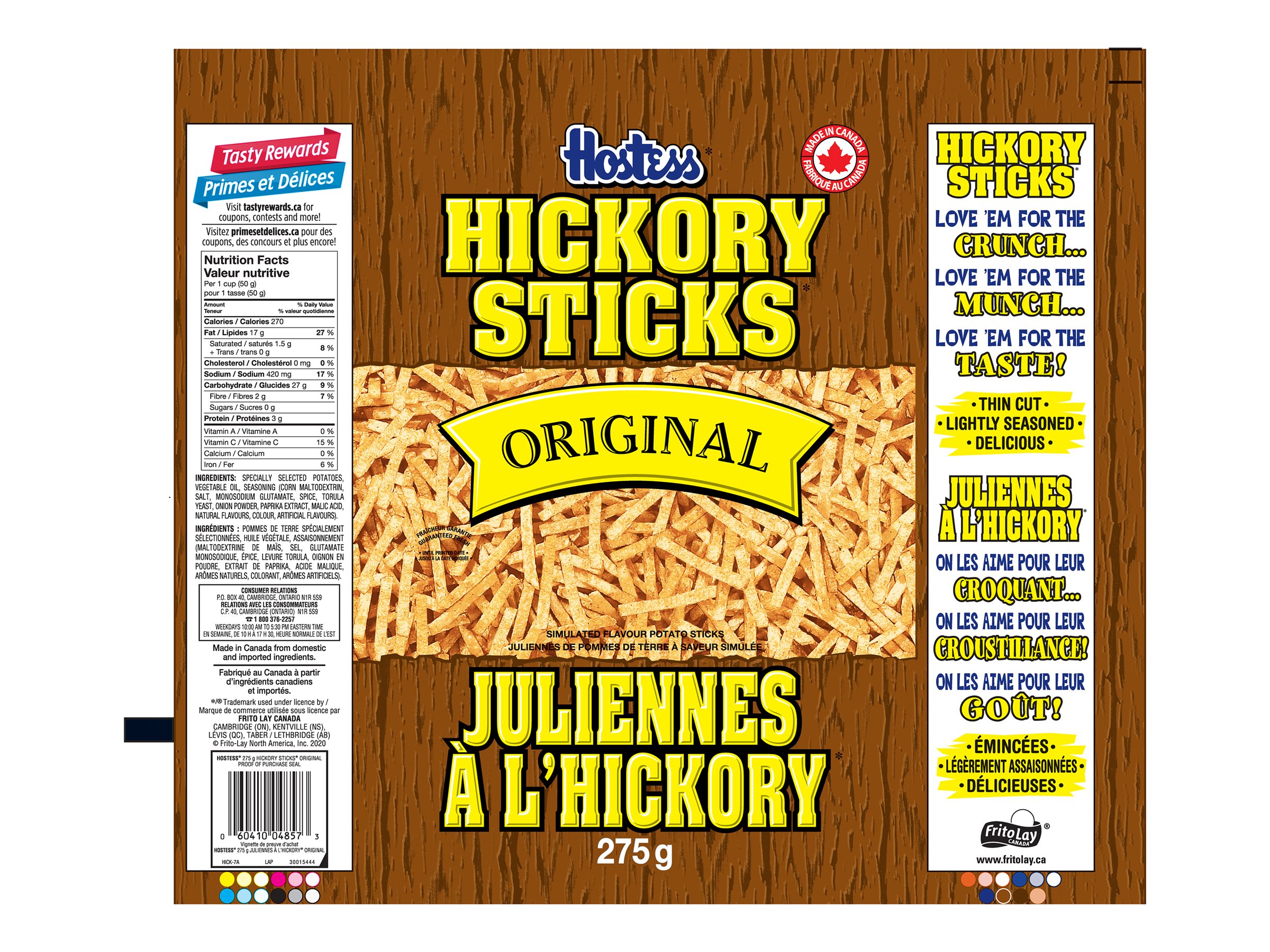 Hostess Hickory Sticks Original 275g London Drugs