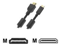 APM - Câble vidéo/audio - HDMI - HDMI 19 broches (M) - mini HDMI 19 broches (M) - 1.8 m