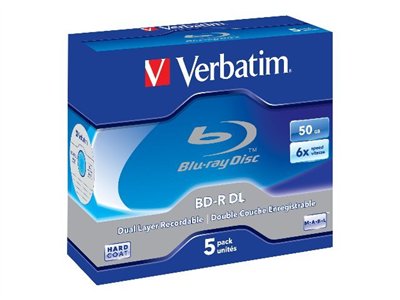 Verbatim BD-R DL x 5 - 50 GB - soportes de almacenamiento