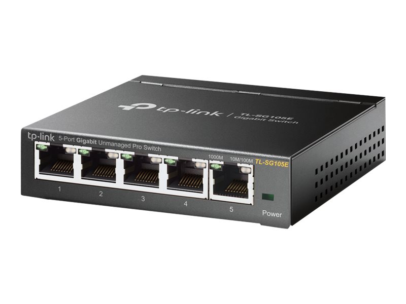 TP-Link TL-SG105E 5-Port Gigabit Easy Smart Network Switch | Comms Express