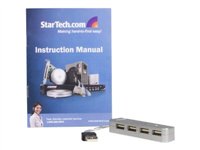StarTech.com Mini 4 Port USB 2.0 Hub - Concentrateur (hub) - 4 x Hi-Speed USB - Ordinateur de bureau