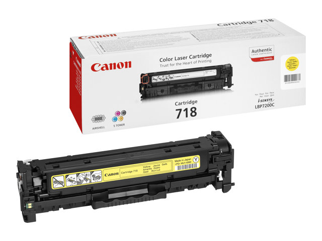 CANON 718 Toner gelb Standardkapazität 2.900 Seiten 1er-Pack