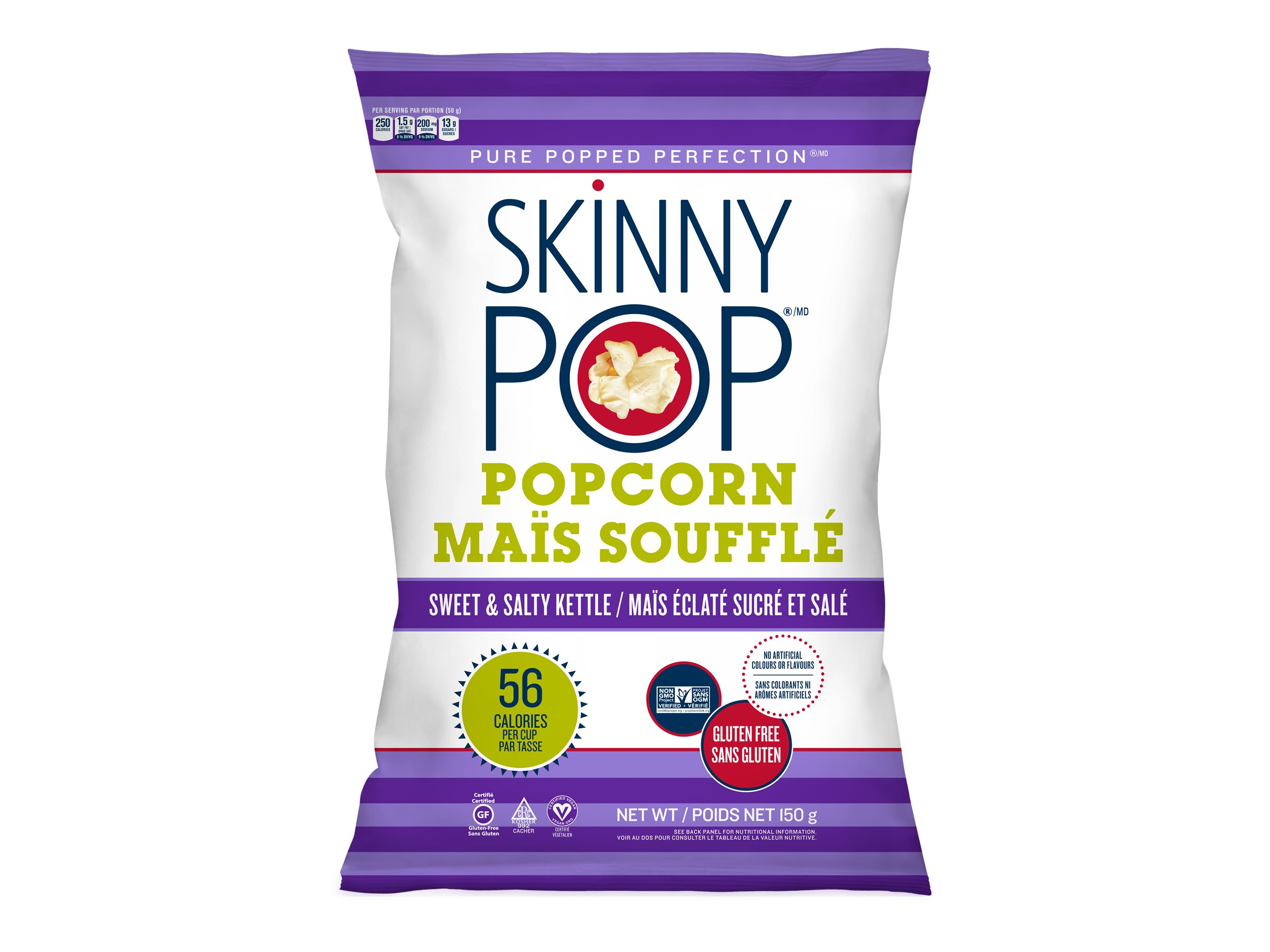 Skinny Pop Kettle Popcorn Sweet and Salty 150g London Drugs
