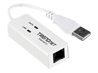 TRENDnet TFM 561U Fax / modem - external - USB - 56 Kbps - V.90, V.92 - Fax / modem - external - USB - 56 Kbps - V.90, V.92