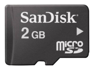 SanDisk - tarjeta de memoria flash - 2 GB - microSD