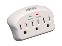 Tripp Lite Surge Protector Wallmount Direct Plug In 3 Outlet 660 Joules - Protector contra sobretensiones - 15 A