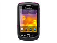 OtterBox Commuter Series - &Eacute;tui pour t&eacute;l&eacute;phone cellulaire - silicone, polycarbonate - noir, rose chaud - pour BlackBerry Torch 9810 - OtterBox Commuter Series