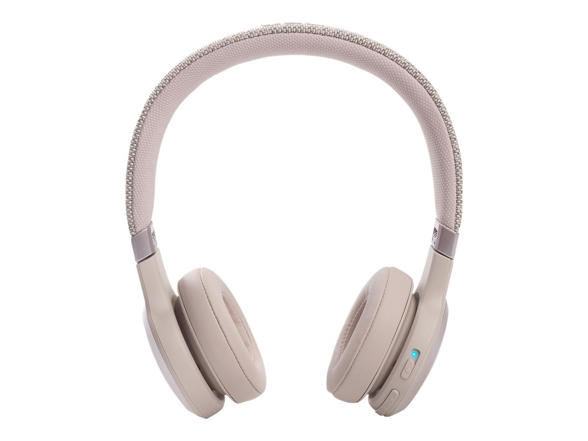 JBL Live 460NC Wireless OverEar Noise Cancelling Headphones Pink