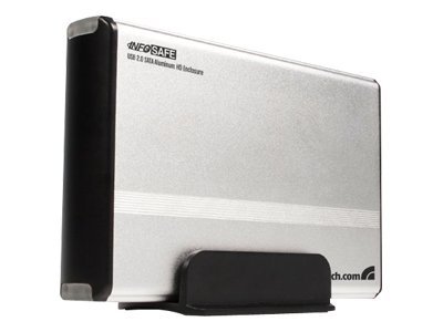 StarTech.com 3.5in Silver USB 2.0 to SATA External hard Drive Enclosure