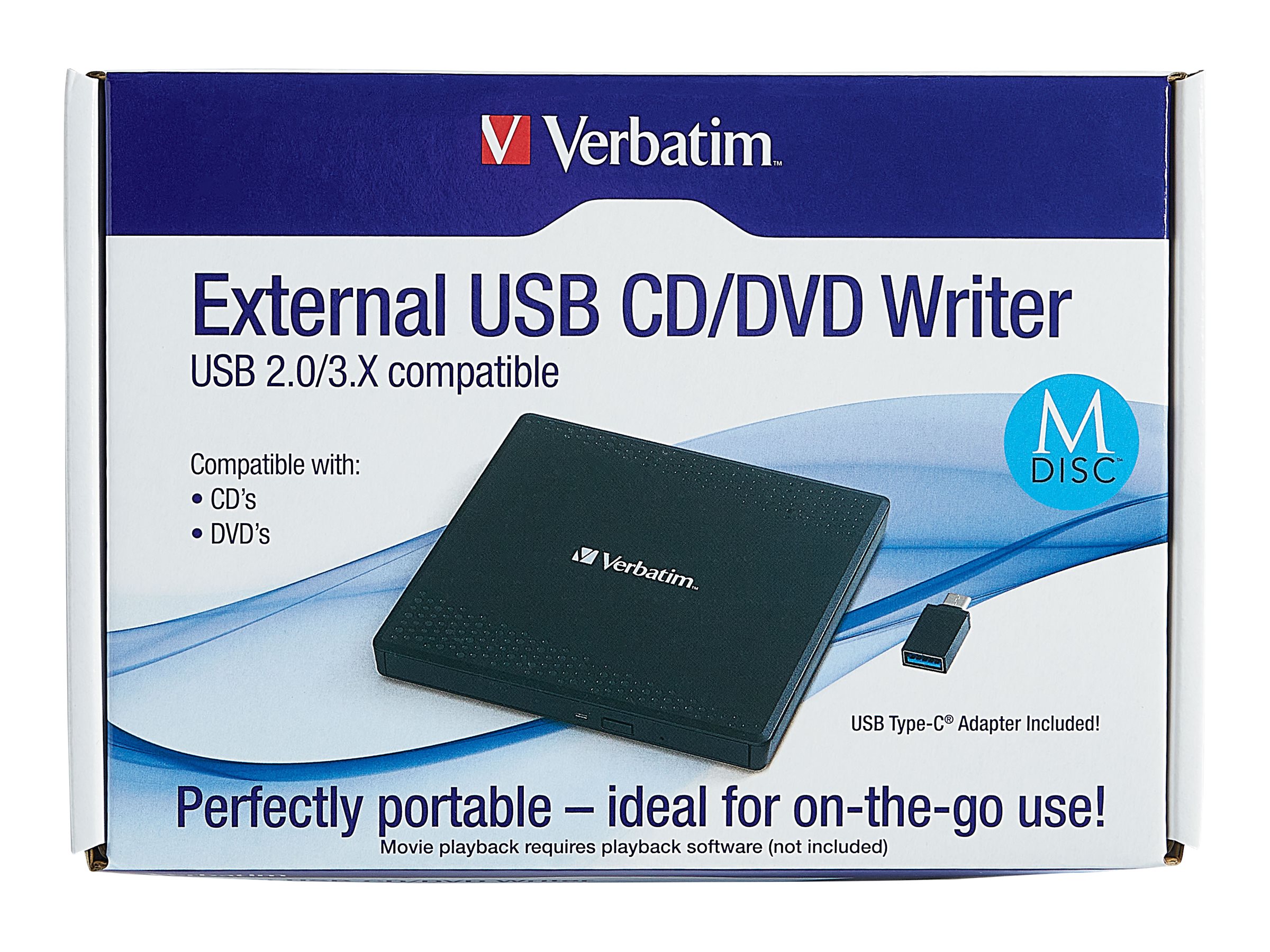 Verbatim External CD/DVD Writer 71123
