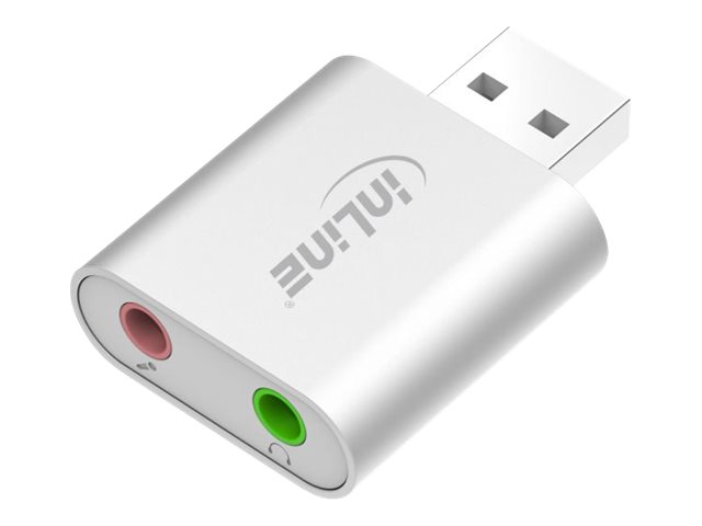 INLINE USB Audio Soundadapter Mini Aluminium Gehaeuse
