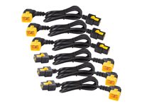 APC Power Cord Kit (6 ea) Locking C19 to C20 (90 Degree) 1.2m