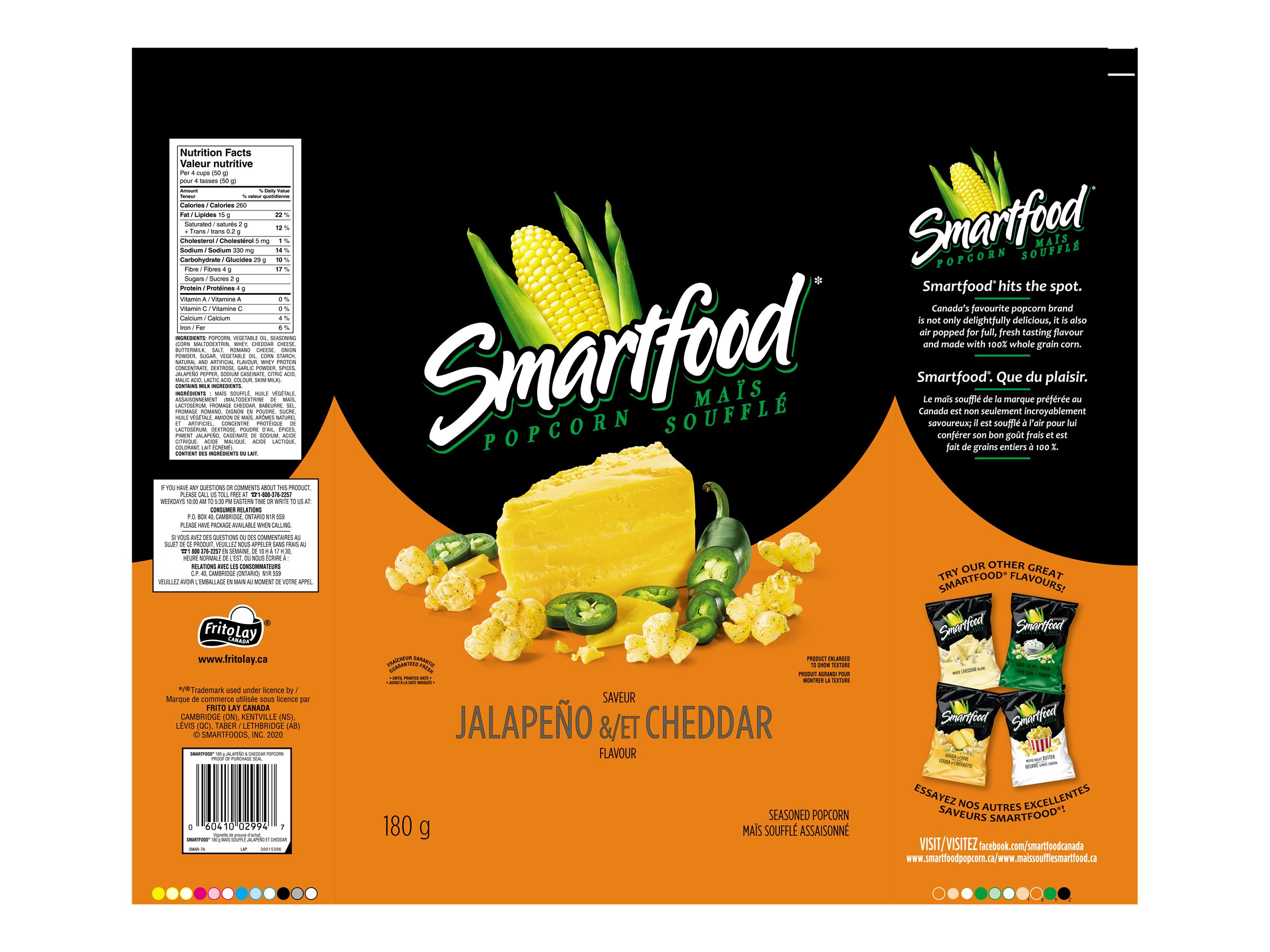 Smartfood Jalapeno & Cheddar Popcorn 180 g London Drugs
