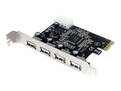 StarTech.com 4 Independent Port PCI Express USB 2.0 Adapter Card
