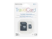 Memorex TravelCard Flash memory card - 8 GB - microSDHC - Flash memory card - 8 GB - microSDHC