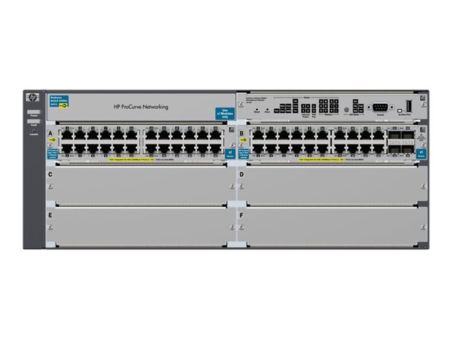 J9447A - Aruba 5406-44G-PoE+/4SFP zl - switch - 44 ports - Managed