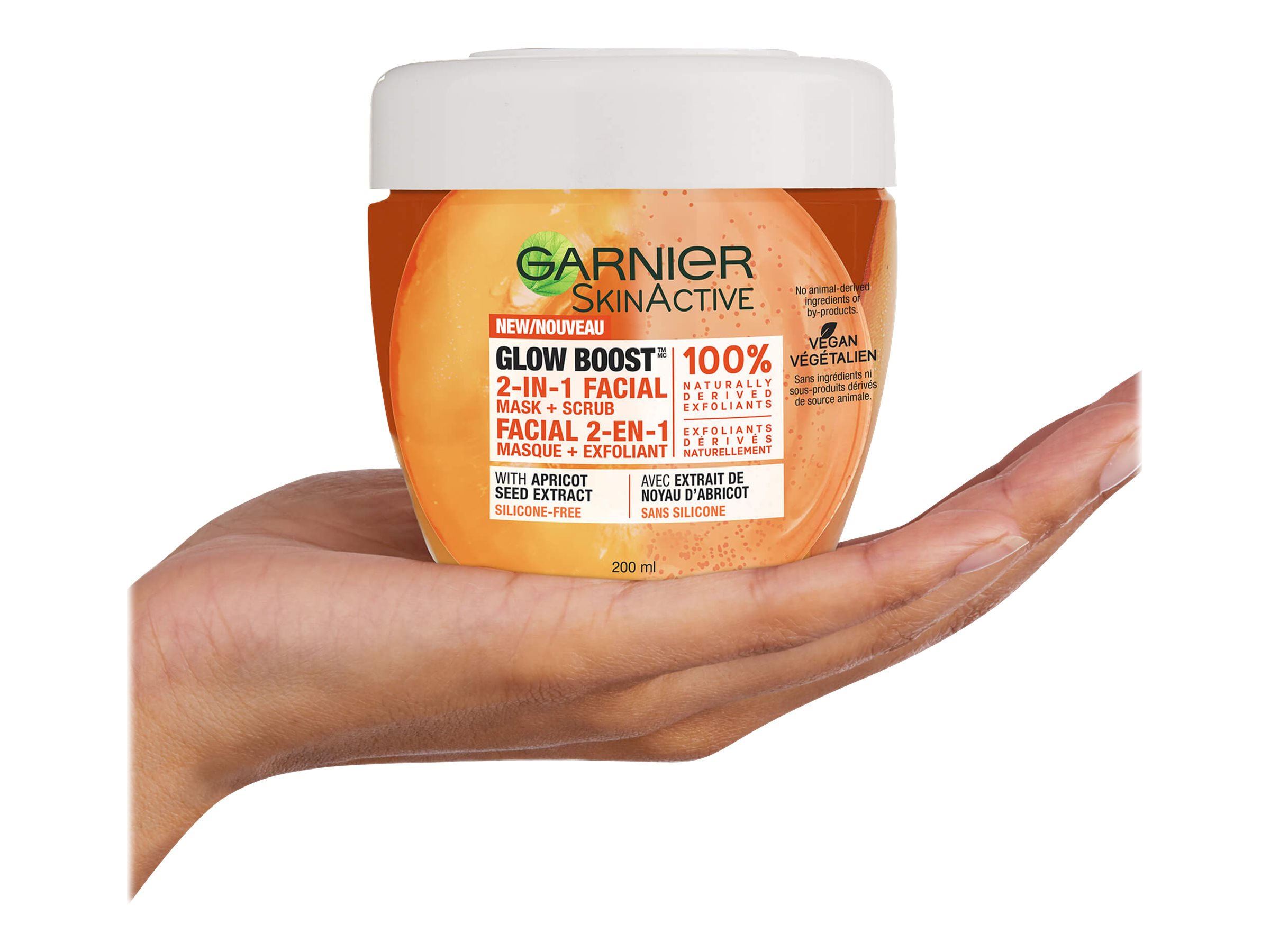 GARNIER GLOW BOOST 2IN1 200ML