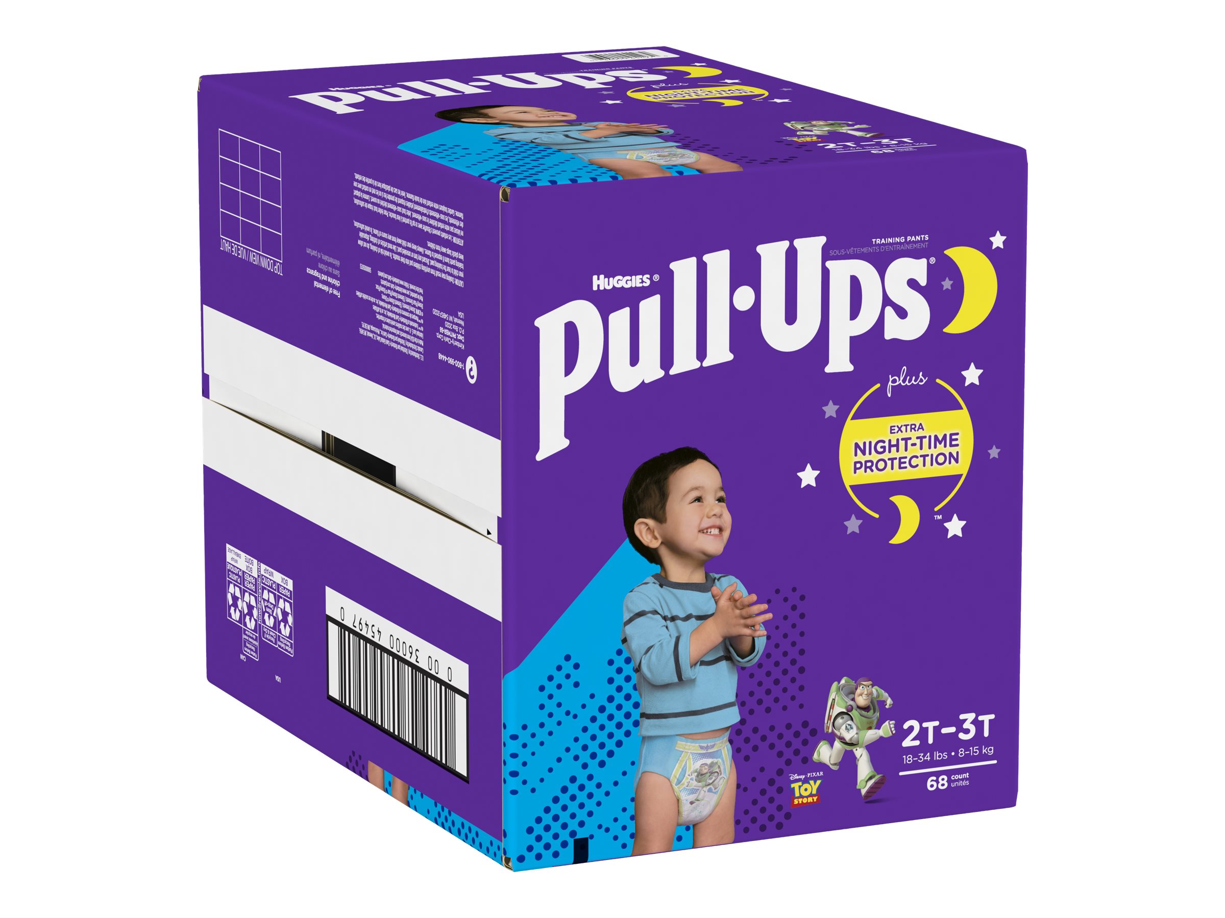 HUGGIES PULLUPS BOYS 2T3T 68'S/NIGHT