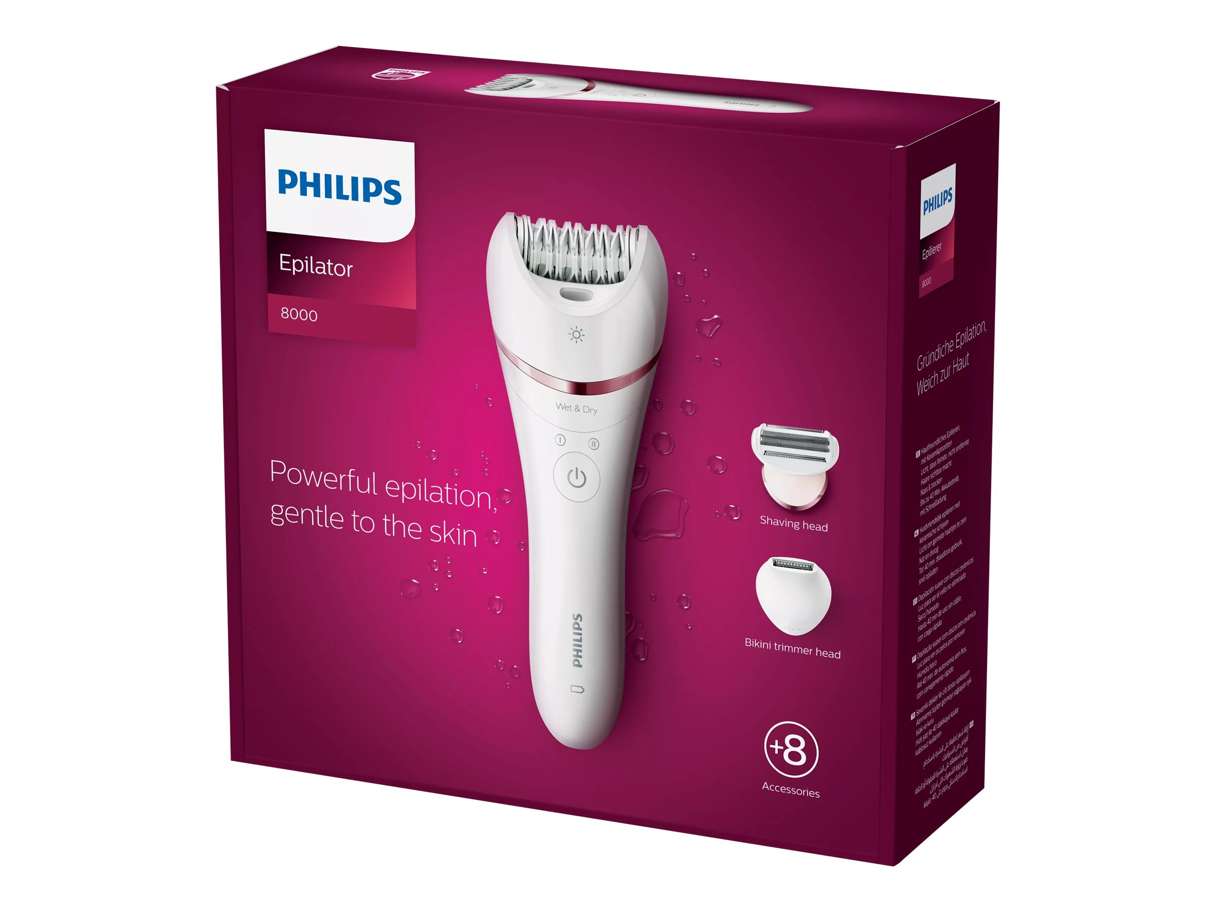 PHILIPS EPILATOR SERIES 8000 BRE720/14