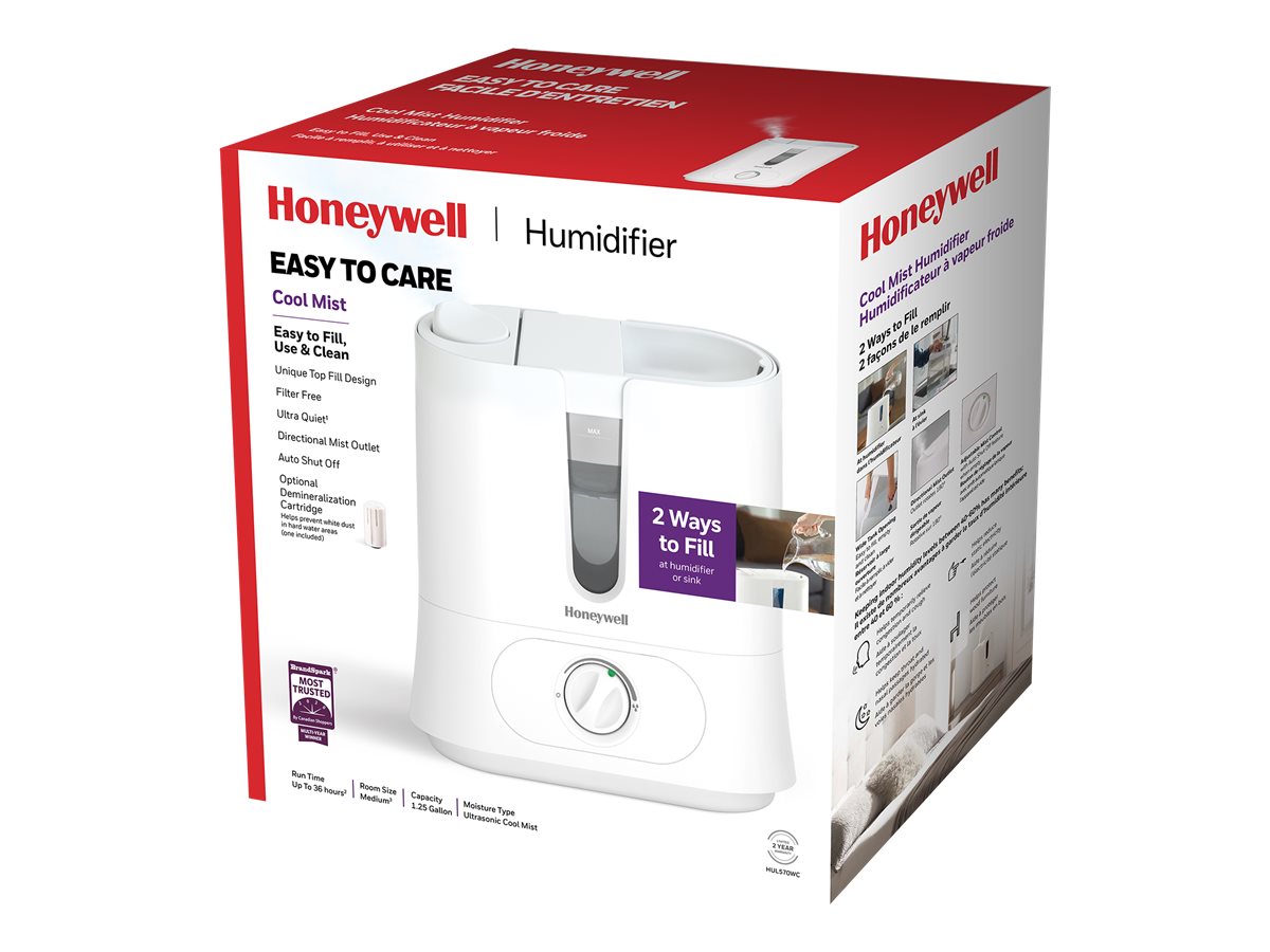 Honeywell Ultrasonic Humidifier White HUL570WC London Drugs