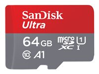 SanDisk Ultra - Tarjeta de memoria flash (adaptador microSDXC a SD Incluido) - 64 GB