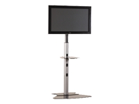 Chief MF1-US Stand for flat panel ( telescopic ) - aluminum - silver - Stand for flat panel ( telescopic ) - aluminum - silver