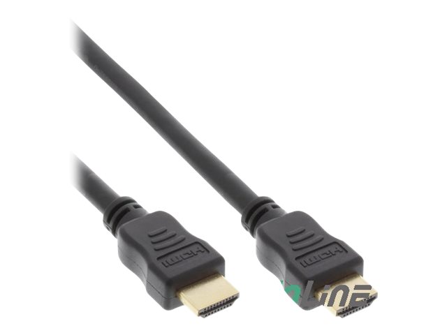 INLINE INLINE HDMI HighSpeed Kabel PREMIUM St/St mit Ethernet abwaertskompatibel vergoldete Kontakte 4K2K schwarz 10m