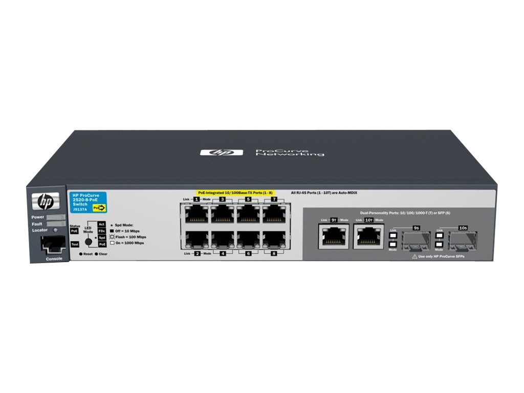 HP J9137A 25208 PoE Switch 8 Port 10\100 Managed L2 Switch Poe 2...