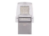 Kingston DataTraveler microDuo 3C - Unidad flash USB - 64 GB