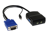 StarTech.com 2 Port VGA Video Splitter with Audio
