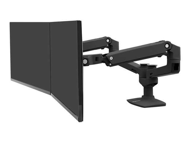 ERGOTRON LX Montagearm fuer 2 Monitore nebeneinander bis 68,6cm 27Zoll max.18kg Reichweite von bis zu 64cm Schwarz matt