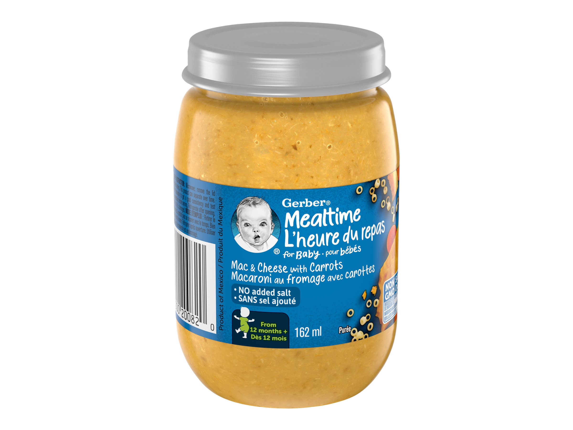 Gerber Mealtime Baby Puree Mac & Cheese with Carrots 162ml