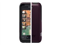 OtterBox Commuter Series - &Eacute;tui pour t&eacute;l&eacute;phone cellulaire - silicone, polycarbonate - noir, aubergine - pour HTC Rhyme - OtterBox Commuter Series