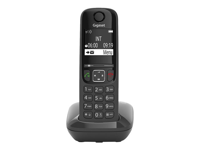 GIGASET A690 schwarz schnurlos analog DECT Display Freisprechen Telefonbuch für bis zu 100 Einträge
