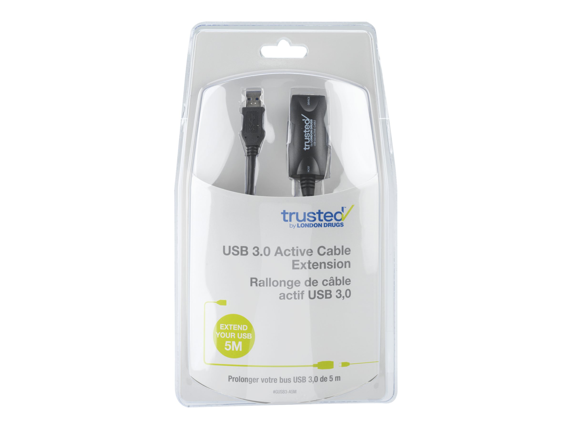 Trusted by London Drugs USB 3.0 Active Cable Extension 5 metres