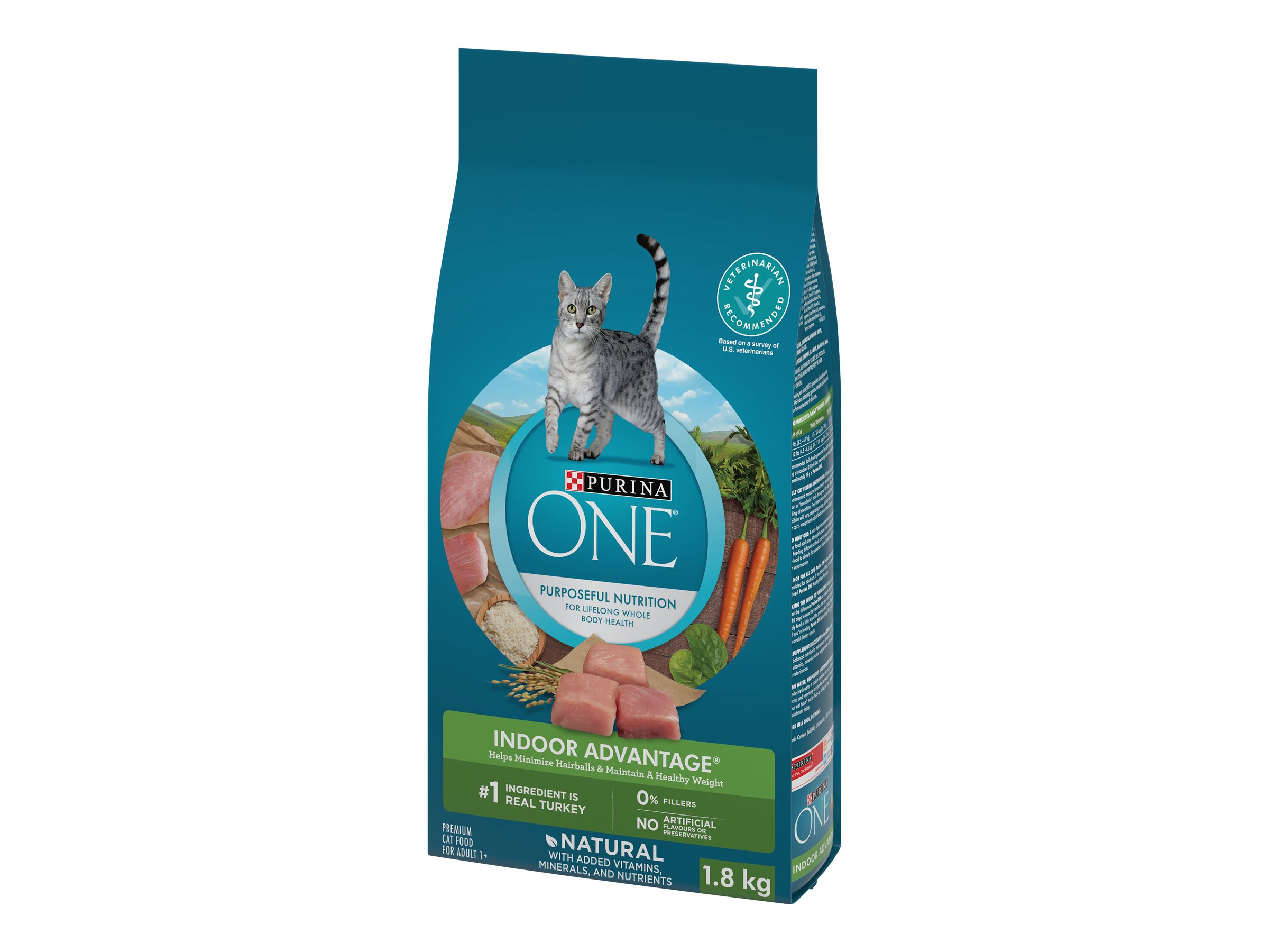 Purina One Indoor Advantage Dry Cat Food - 1.8kg