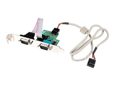 StarTech.com 24in Internal USB Motherboard Header to 2 Port Serial RS232 Adapter