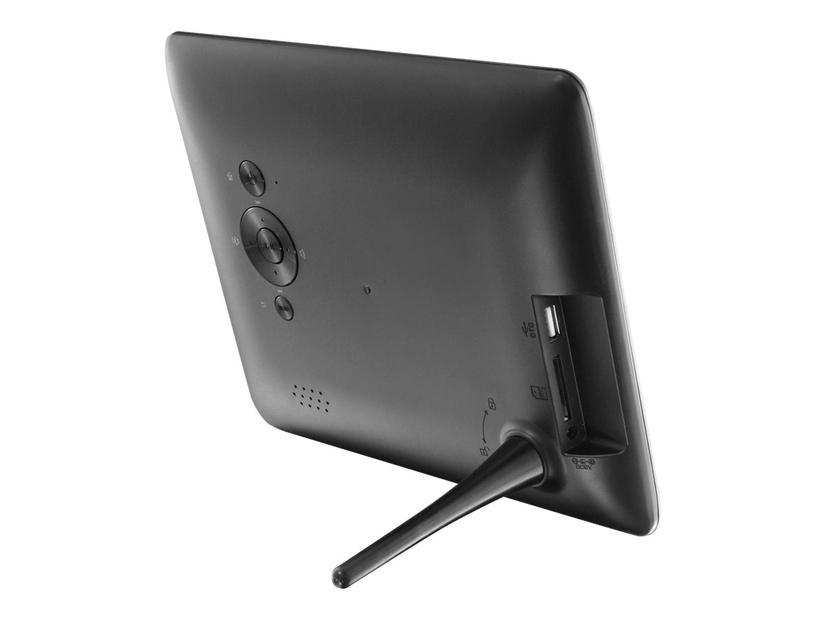 Aluratek Digital Photo Frame 8 Inch Matte Black ADPF08SF