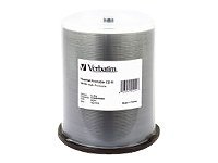 Verbatim 100Pk Cdr 80Mn 700Mb Wht Thermal Hub Prin