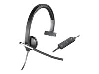 Logitech USB Headset Mono H650e - Auricular - en oreja