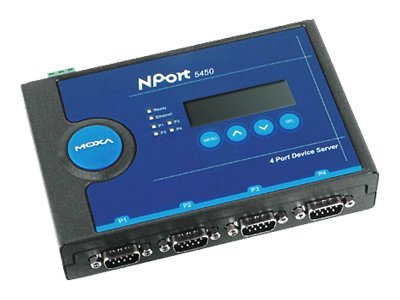 Moxa 4Pt Dvc Srvr 10/100 Ethrn Rs-232/422/485 Db-9 15Kv