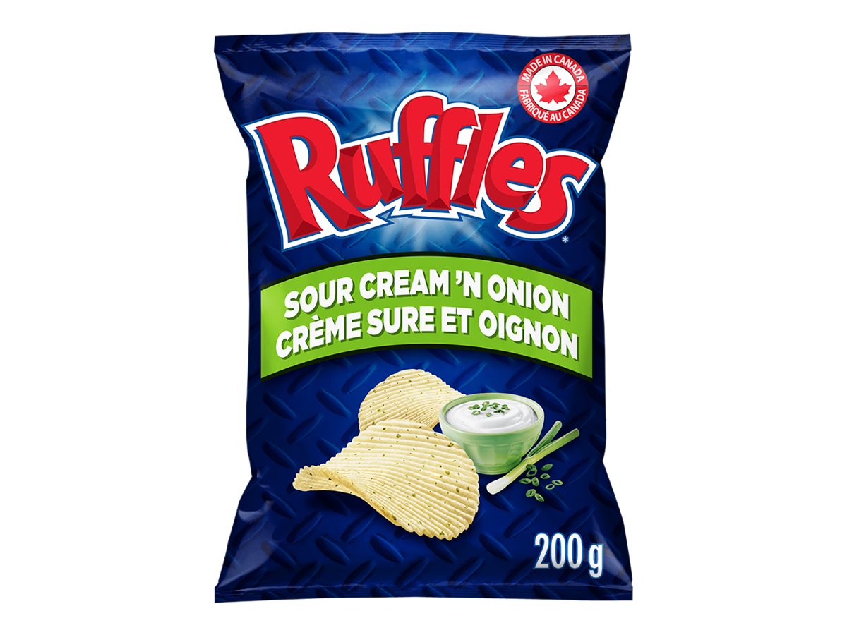 RUFFLES SOUR CREAM N ONION 200G
