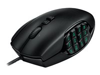 Logitech Gaming Mouse G600 MMO Mouse - right-handed - laser - 20 buttons - wired - USB - black