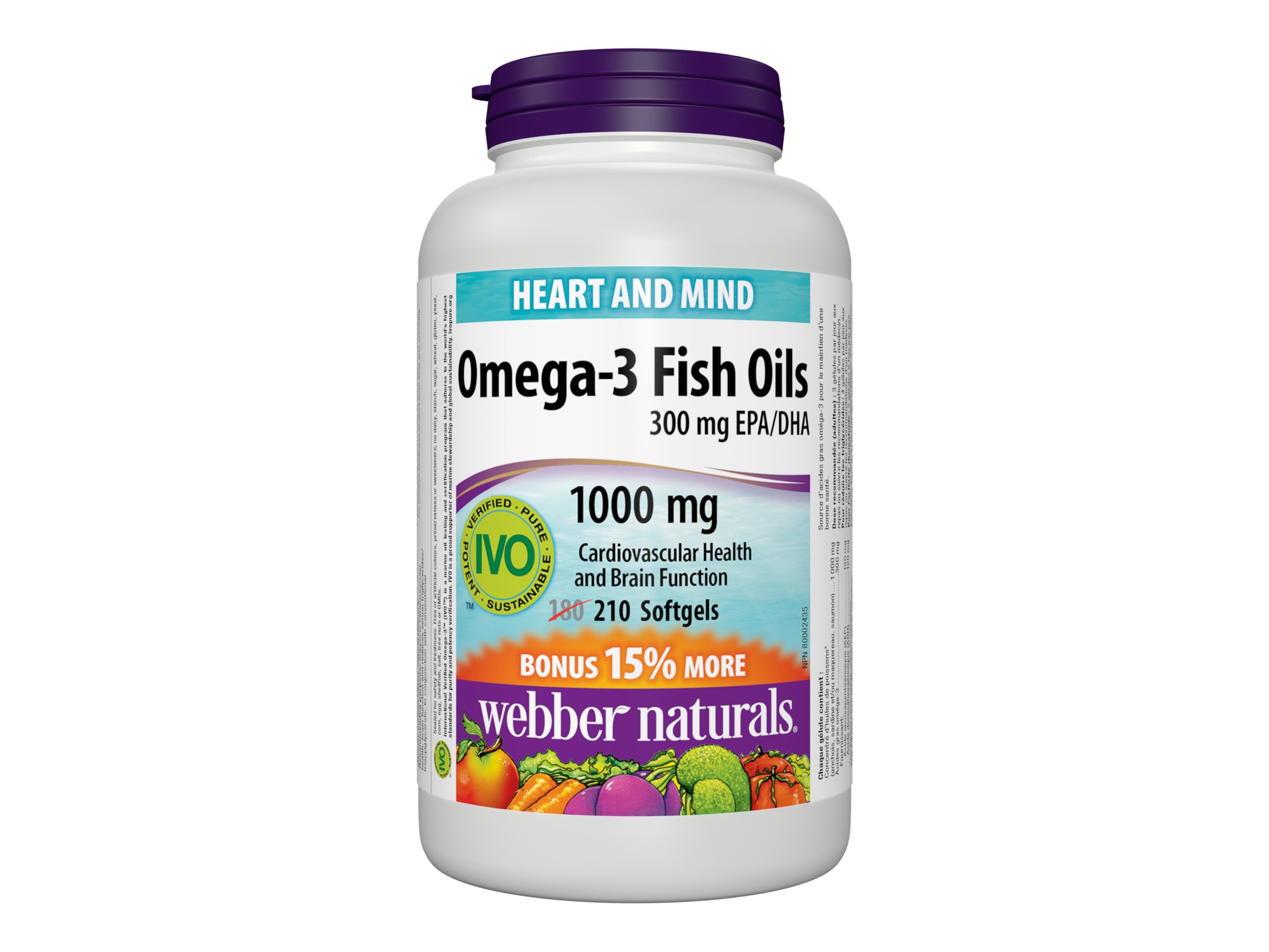 ber Naturals Omega3 Fish Oils Softgels 1000mg 210's